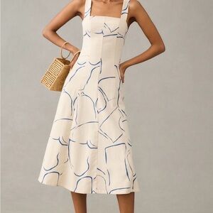 Corey Lynn Calter printed square-neck midi dress